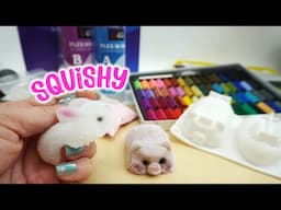 Bunny and Piggy Satisfying Taba Squishies with DIY Squishy Kit