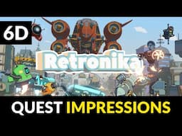 Retronika VR Impressions: High-Speed Hoverbike Action on Meta Quest