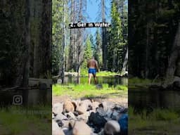 When you live in the wild, this is how you bath 🧼 #optoutside #hiker #hikerlife #nomadlifestyle