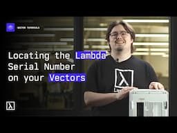 Locating the Lambda Serial Number on your Vector