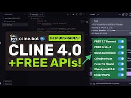 Cline (Upgraded) + Free APIs & Crazy MCPs: I MIGHT SWITCH BACK TO CLINE!