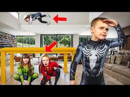 Extreme Hide and Seek! SuperHeroes VS Villains!