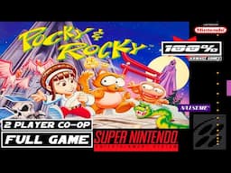 Pocky & Rocky 2 PLAYER CO-OP [SNES] Gameplay Walkthrough FULL GAME [4K60ᶠᵖˢ🔴]
