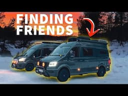 SUNSETS & SLIPPERY ROADS | Arctic winter vanlife  ￼