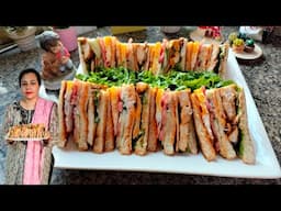 Restaurant Style Club Sandwich Banaye Ab Ghar Par Asaani Se | Recipe by Tasty Food With Maria
