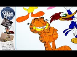 Pink Panther, Woody Woodpecker, Garfield and Tweetie Pie Art created with Staedtler Pigment Art Pens