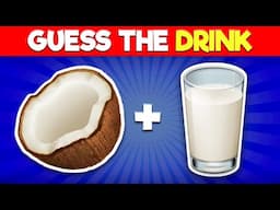 Guess the Food & Drinks by the Emojis 🍔🍹EMOJI QUIZ