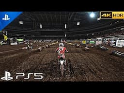 (PS5) Supercross on PS5 is just INSANE... | Ultra Realistic Graphics Gameplay [4K HDR]