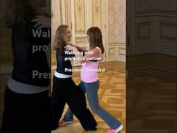 Getting close to President Zelensky by learning to waltz with his Dancing with Stars Ukraine