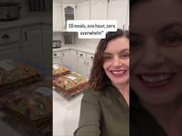 Make 10 meals in 1 hour  #freezermeals101 #cookingclass #mealprep
