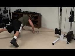 Low Pulley Push-Ups and Cross-Over for Chest
