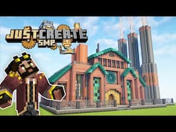 I built an (empty) POWER STATION in Minecraft Create Mod Update! [#7]