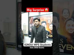 Big Surprise for IGNOU MPS Students | June 2025 Classes by Manish Verma #ignou #ignouuniversity