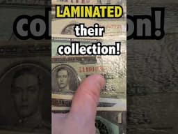 They DESTROYED THEM ALL! Zero Value left! #crazy #banknotes #money #currency #lamination #wow