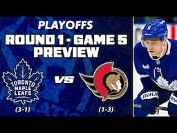 Round 1, Game 5 - Maple Leafs vs Senators PRE GAME Live at Greta