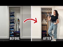 EASY Small Closet Organization in ONE WEEKEND!