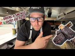Baking a smoked beef short rib pizza in the Gozney Dome then giving it away.
