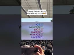 Apple Rebrands Entire OS to 26 🤯‼️