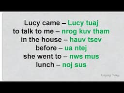 Kawm Ntawv English Lesson (#59)
