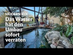 Susannes 22.000 Liter Innenteich nach dem Filerumbau | Modern Koi Blog #7353