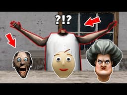 Granny vs Scary Teacher vs Baldi - funny horror animation (30 mins of fun)