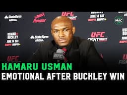 Kamaru Usman EMOTIONAL after Joaquin Buckley win: 'Me vs. Islam is huge'