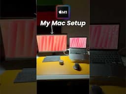 My MacBook Air m1 Setup with External Monitor light bar #quntis #monitorlight #desksetup