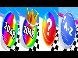 Ball Run 2048 VS Ball Merge 2048 VS Ball Master 2048 VS AZ Run Gameplay Ep1