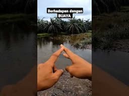 Situasi cemas berhadapan dengan BUAYA ketika memancing