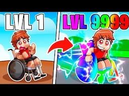 Upgrading Noob To God WHEELCHAIR In Roblox With MY CRAZY FAN GIRLS