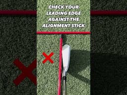 SIMPLE CLUBFACE ALIGNMENT CHECK GOLF DRILL  #golf #golfswing #golftips