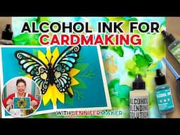 Cardmaking with Alcohol Ink: No Smearing, No Stress! 🦋