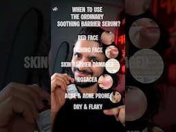 When to Apply The Ordinary Soothing Barrier Serum for Best Results! #ytshorts #skincareproduct