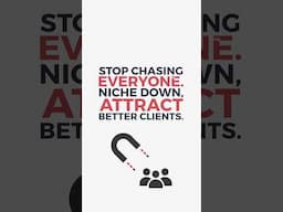 The Secret to More Leads? Niche Down! #shorts