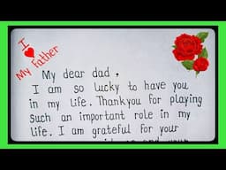 Father's day card writing | Happy Father's Day 2025 writing | Father's Day Message/Fathers Day Card