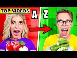 Attempting IMPOSSIBLE Alphabet Challenges! | Rebecca Zamolo
