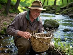 "Recycling Drink Box Cardboard for Bushcraft Basket Weaving"