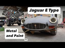 Jaguar E Type Metal Work and Bare Metal Repaint! Pt2!! Never ending rust in the rear arches!!