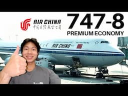 AIR CHINA 747-8 PREMIUM ECONOMY: Excellent LEGROOM but...