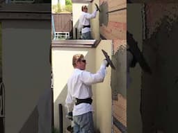 How to Spread Stucco, #shortsfeed, #trending, #reddit, #construction, #ytshorts, #jobs, #shortvideo,