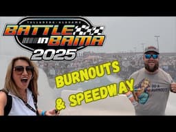 BURNOUT COMPETITION AND THE TRACK AT BATTLE IN BAMA TALLADEGA SPEEDWAY