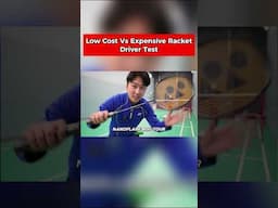 Cheap VS Expensive Racket - Drive Test #badminton #aylexbadmintonacademy