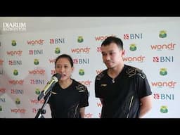 Rinov/Pitha menunjukkan sikap profesional #djarumbadminton