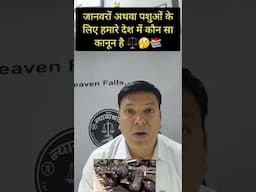 जानवरों और पशुओं के लिए हमारे देश में कौन सा कानून है ? #laweasy #shortvideo #trending #ballb #law