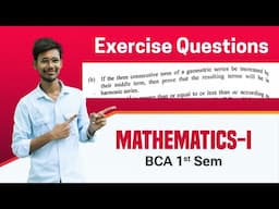 Transforming Geometric Series to Harmonic Series | Exercise-3(A) Q.N;11(b) | Sequences and Series |