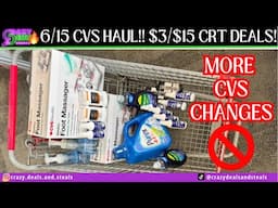 🔥6/15 CVS HAUL👏 MORE CVS CHANGES! $3/$15 CRT & 90% CLEARANCE‼️6/15 CVS Couponing #cvsdeals #cvshaul