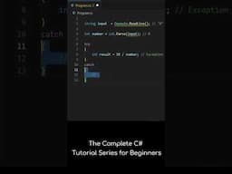 Try Catch | C# Complete Course