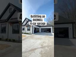 Outfitting an OVERKILL 4-car garage! #garage #cabinets #lift