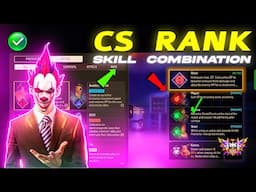 Best CS rank Combination 2025 | Best character combination in Free Fire | CS rank Combination 2025