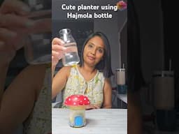 Cute planter idea using Hajmola bottle#creativecat #airdryclay #artandcraft